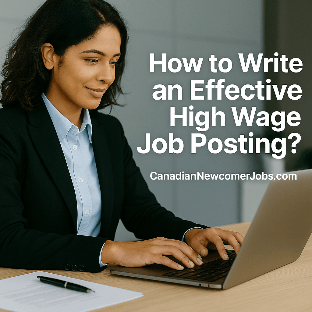 How to Write an Effective High-Wage Job Posting?
